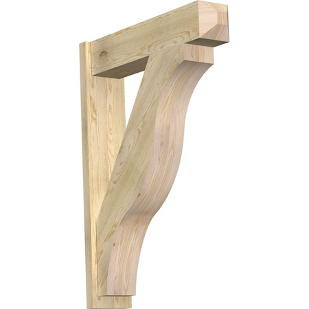Ekena Millwork Funston Craftsman Rough Sawn Outlooker, Douglas Fir, 8"W x 34"D x 46"H OUT08X34X46FST04RDF